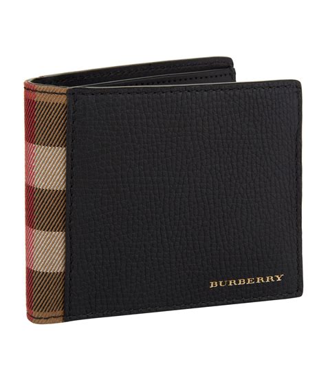 burberry london check and leather bifold wallet|burberry men's wallet money clip.